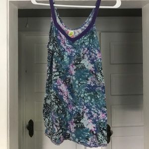 Free people blue purple tie dye tank size M